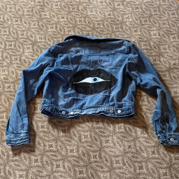 Levi's Other - Levi's Classic Blue Denim Jacket with painted eye
